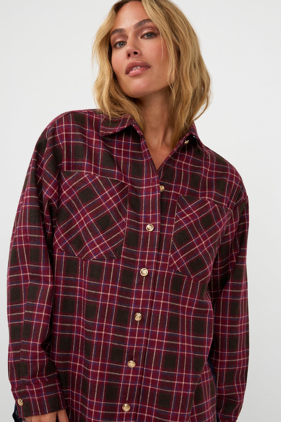 AMAYA AMSTERDAM THE MUSE BLOUSE Bluse, aubergine