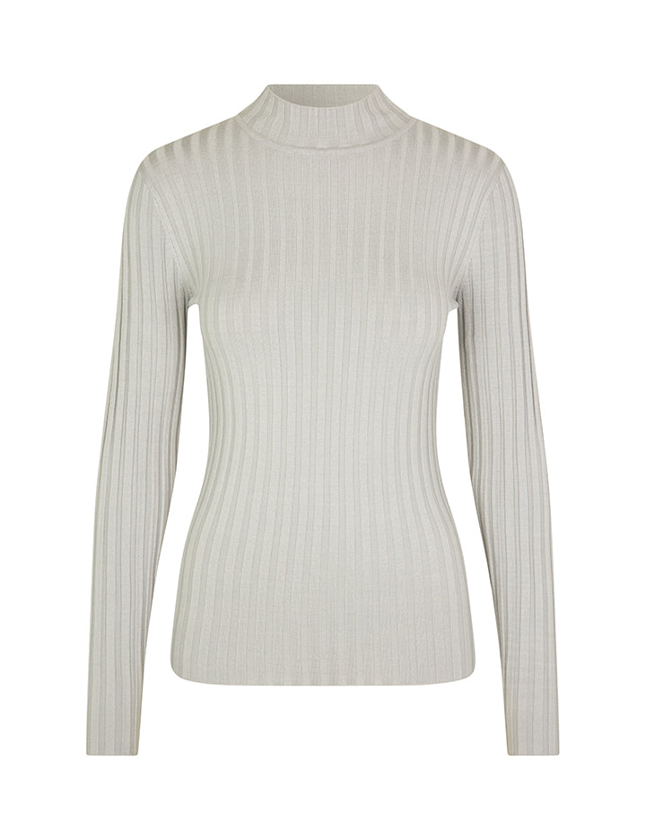 MBYM MAGEN Rollkragenpullover, hellgrau