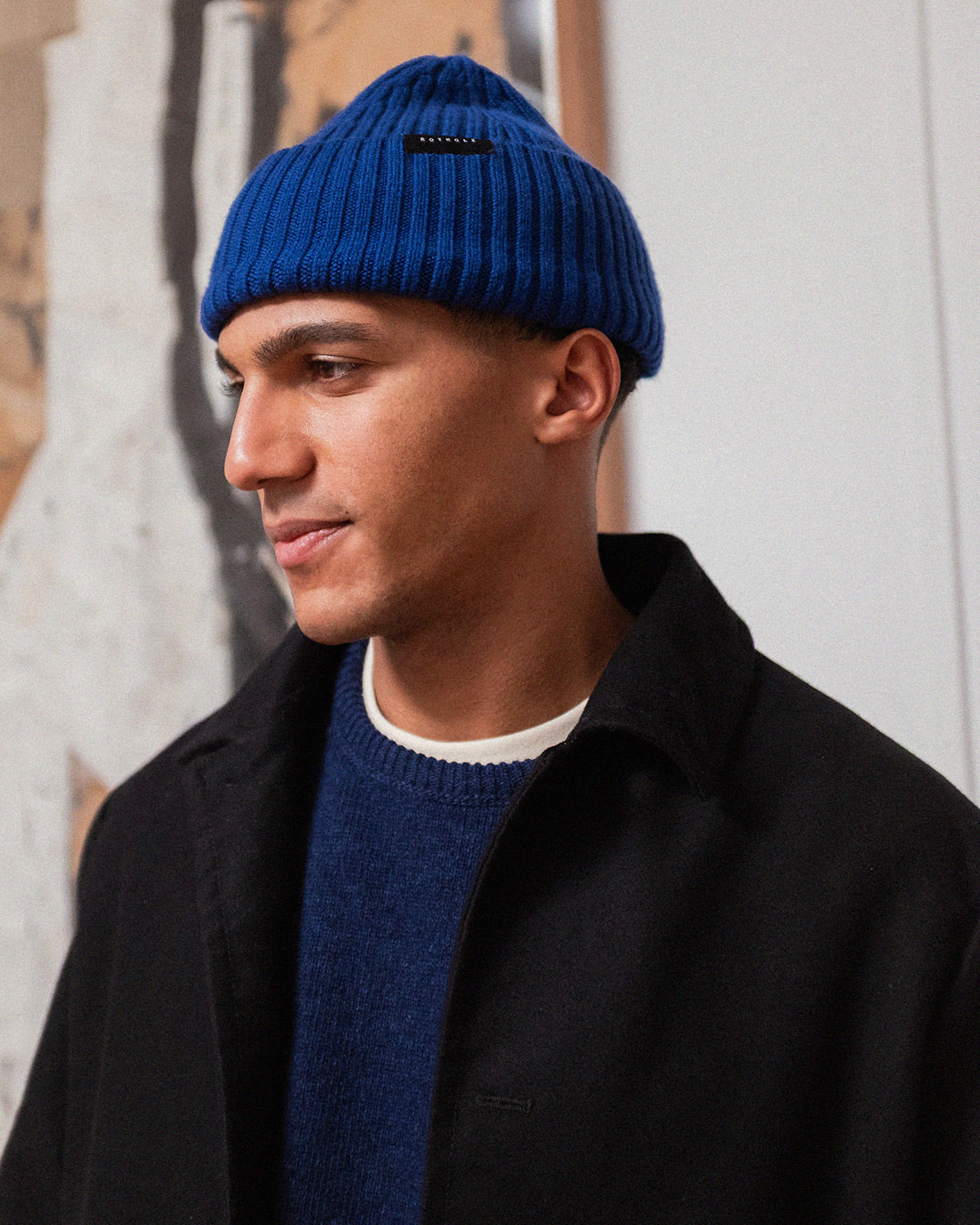 ROTHOLZ CLASSIC RIBBED Mütze, royal blue