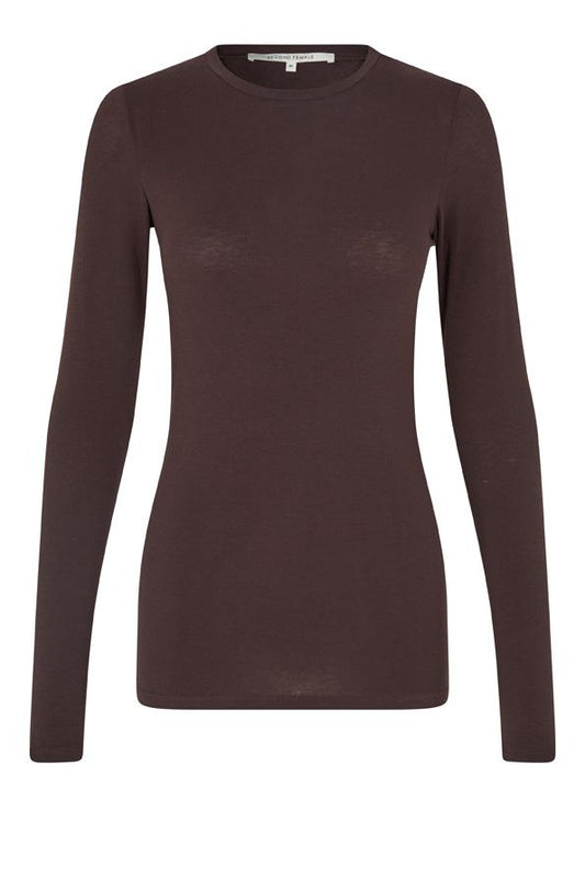 SECOND FEMALE MATIMA Longsleeve, chocolate plum
