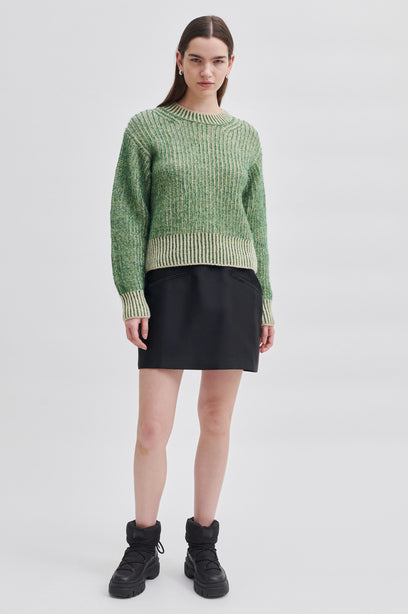 SECOND FEMALE KANTANA Wollpullover, grün