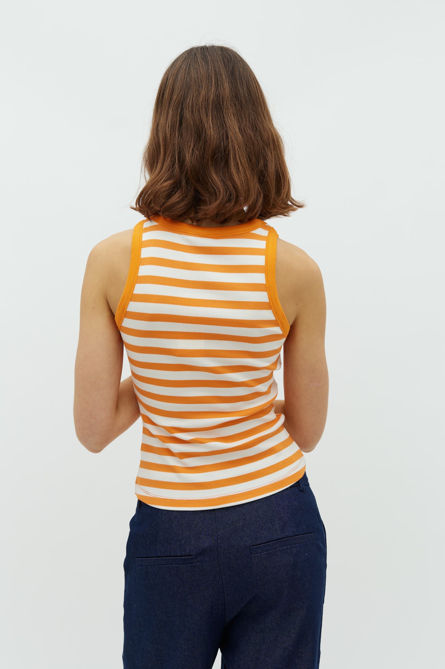 MBYM JAXSON Top, orange weiß