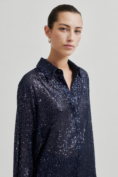 SECOND FEMALE MOONSHINE Bluse, night sky