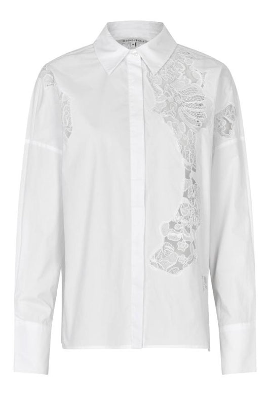 SECOND FEMALE KARIN Bluse, weiß