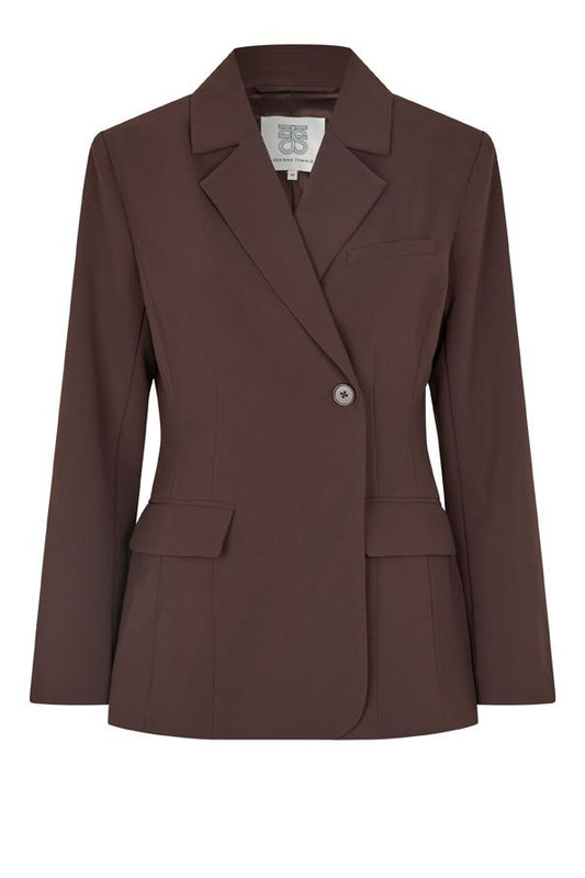 SECOND FEMALE FIQUE Blazer, chocolate plum