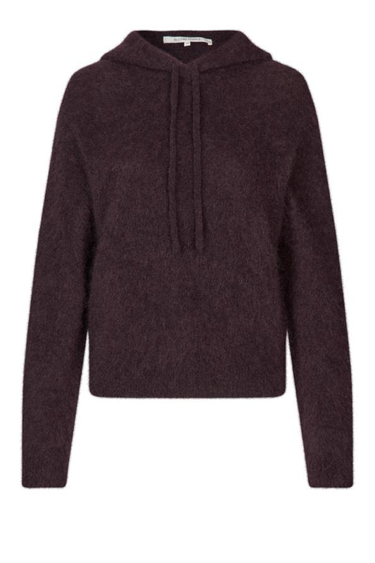 SECOND FEMALE ANNELEEN Hoodie, chocolate plum