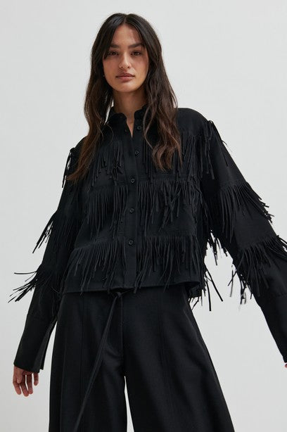 SECOND FEMALE DANCING CROPPED Bluse, schwarz