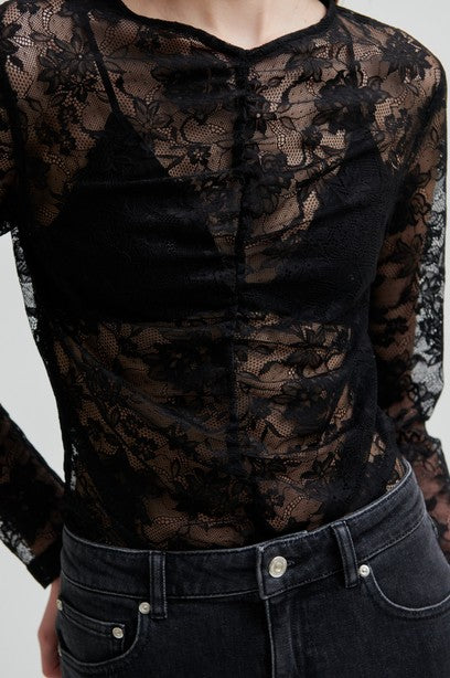 SECOND FEMALE SOCIAL Longsleeve, schwarz