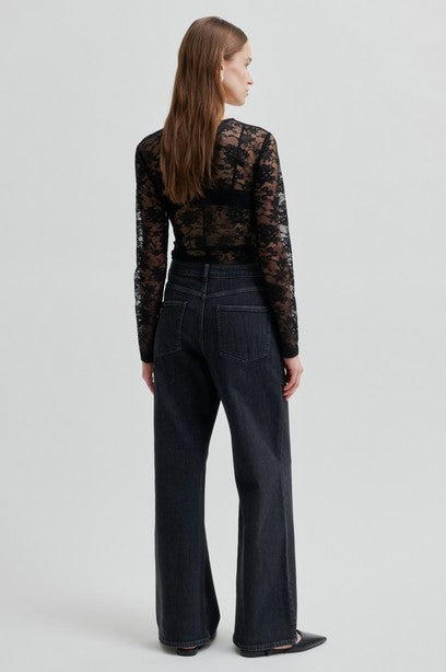 SECOND FEMALE SOCIAL Longsleeve, schwarz