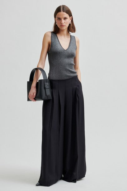 SECOND FEMALE GLARA Hose, schwarz