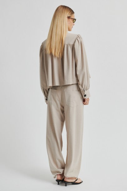 SECOND FEMALE ZOIE Hose, light beige melange