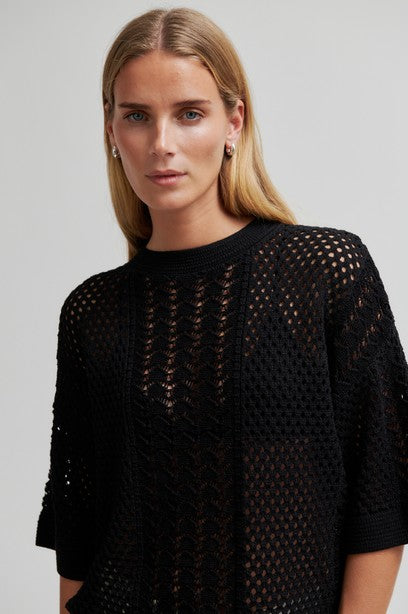 SECOND FEMALE DEYA Pullover, schwarz