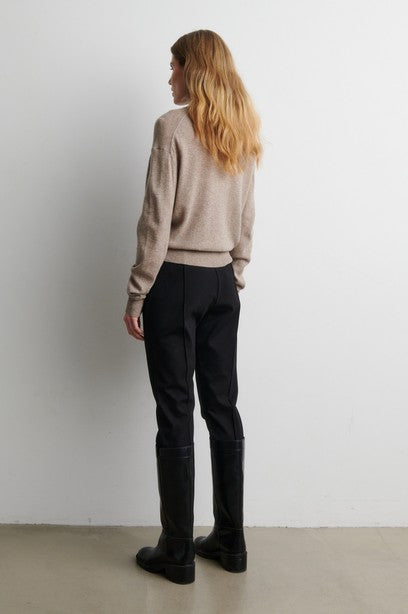 SECOND FEMALE LONGO Pullover, mid brown melange