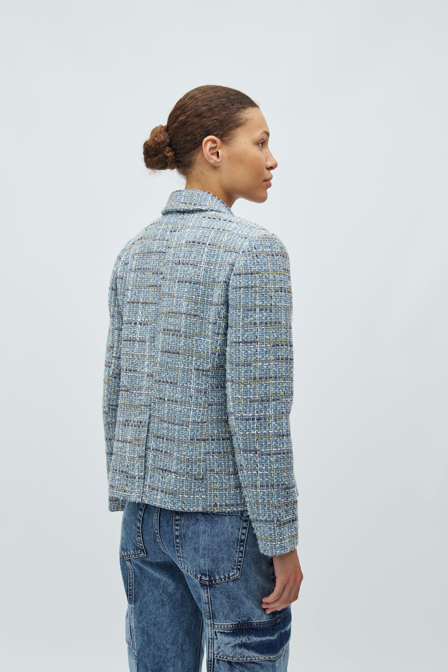 MBYM IVIANNO Blazer, blue tweed