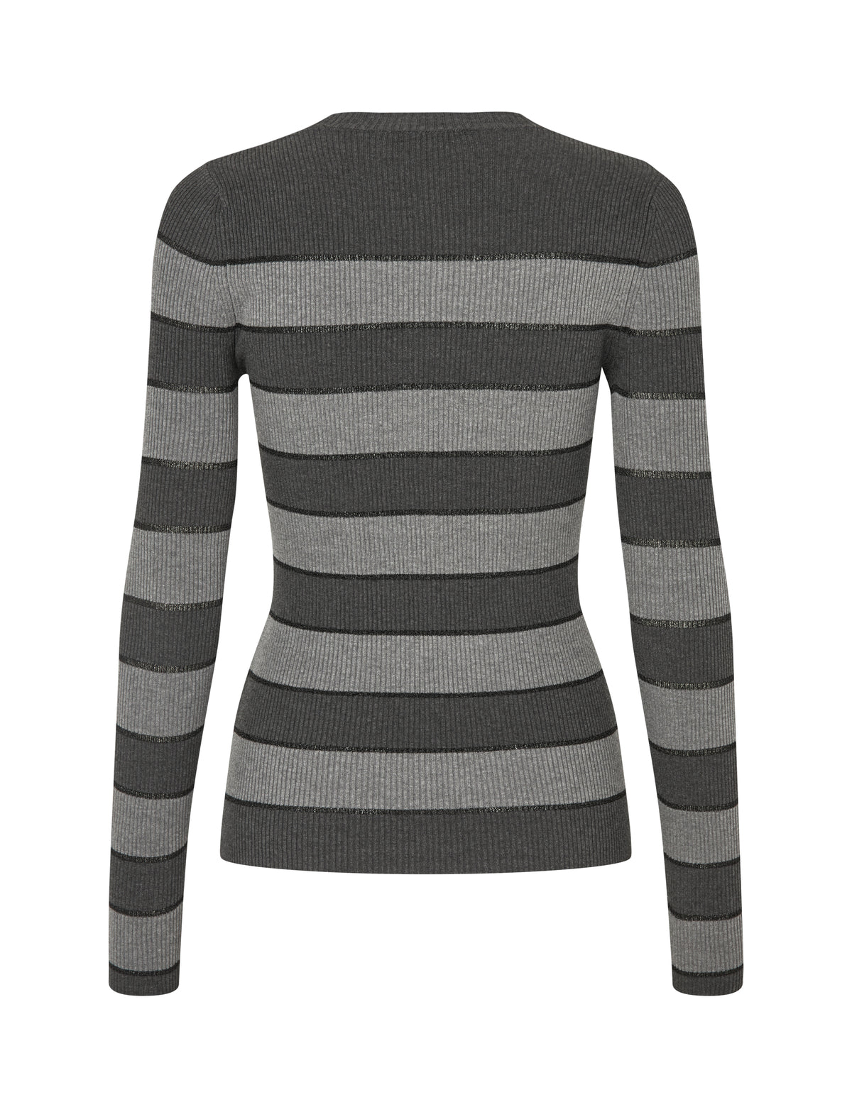 MBYM TURBANOVA Longsleeve, grey melange black stripe