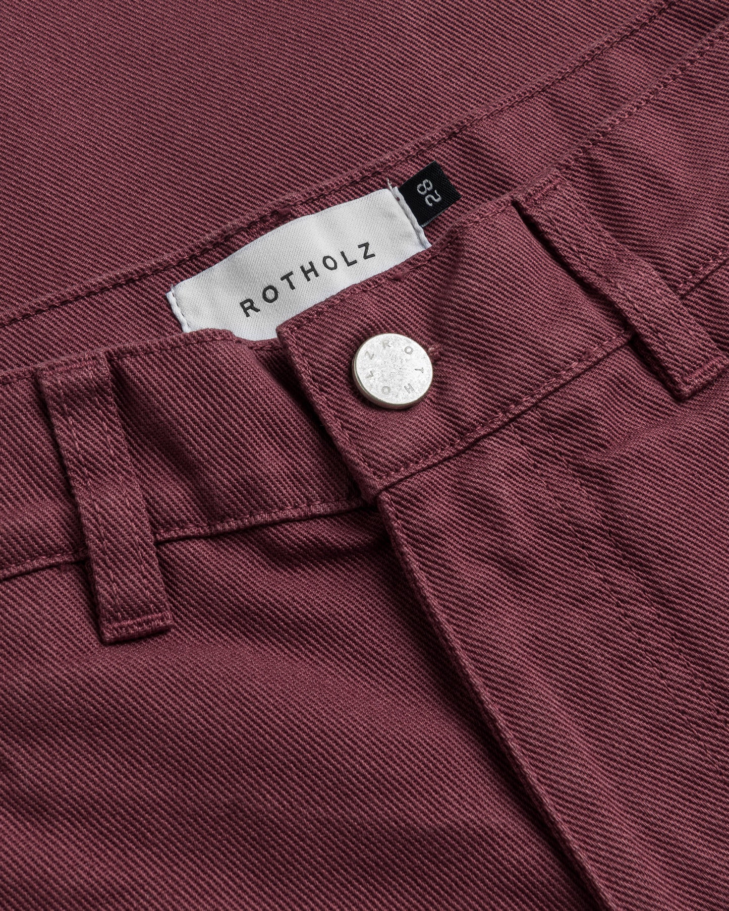 ROTHOLZ BARREL Hose, washed burgundy