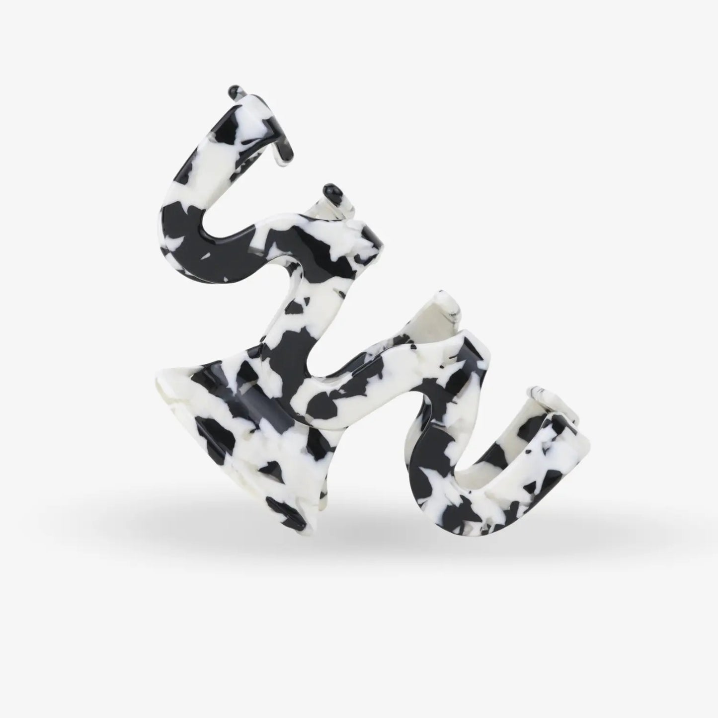 SASSTIE GRAND WAVE BLACK MARBLE Hairclip