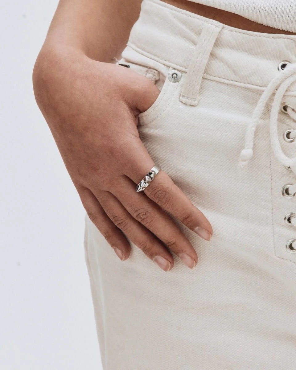 EDBLAD PEAK Ring, silber