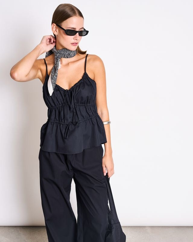 JAN|N JUNE EBUR Top, schwarz