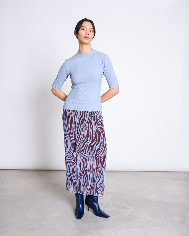 JAN|N JUNE NINA T-Shirt, mid blue
