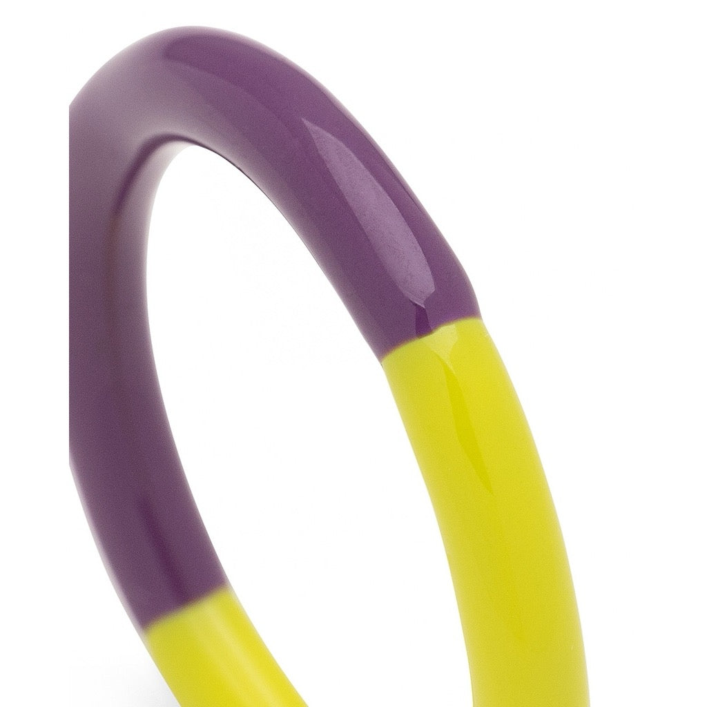 LULU COPENHAGEN DOUBLE COLOR Ring, wild lime/ purple harvest