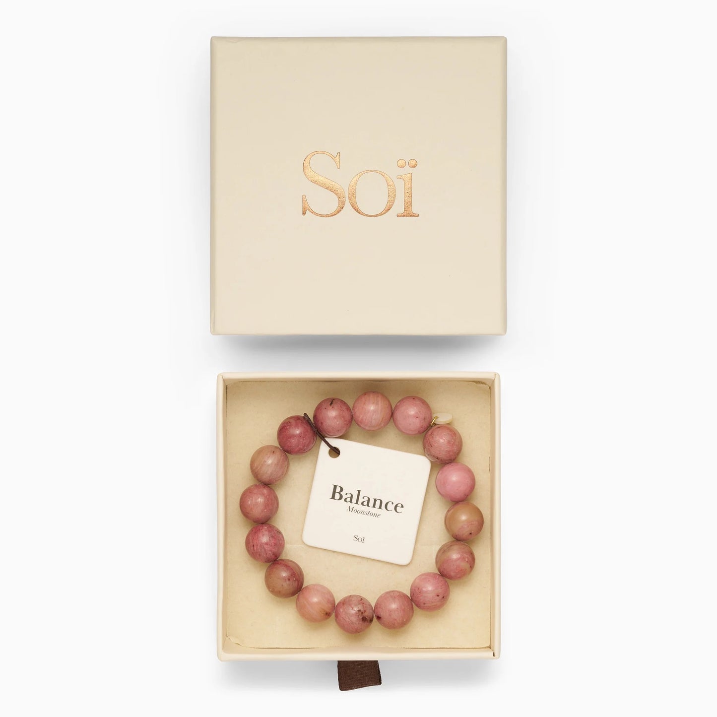 SOÏ COPENHAGEN CHUNKY Armband, rhodonite