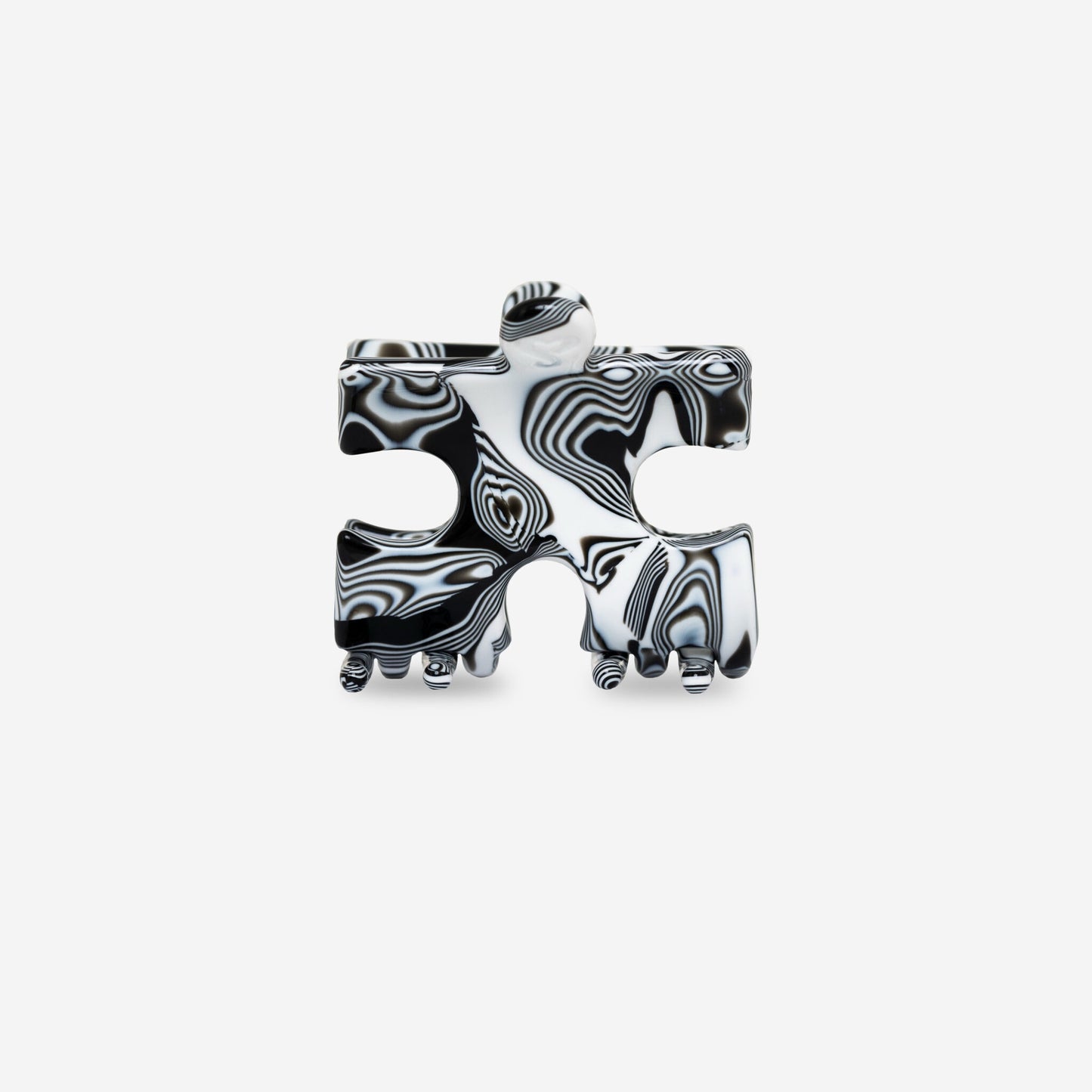 SASSTIE PUZZLE SHADOW INK Hairclip