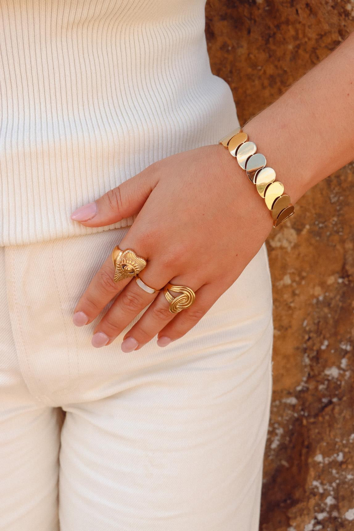 LABEL KIKI SEA WHISPER Armreif, gold