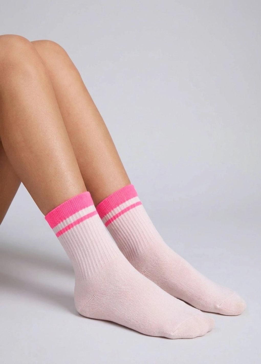 NBDC SUMMER STRIPES Socken, rosé/neon pink