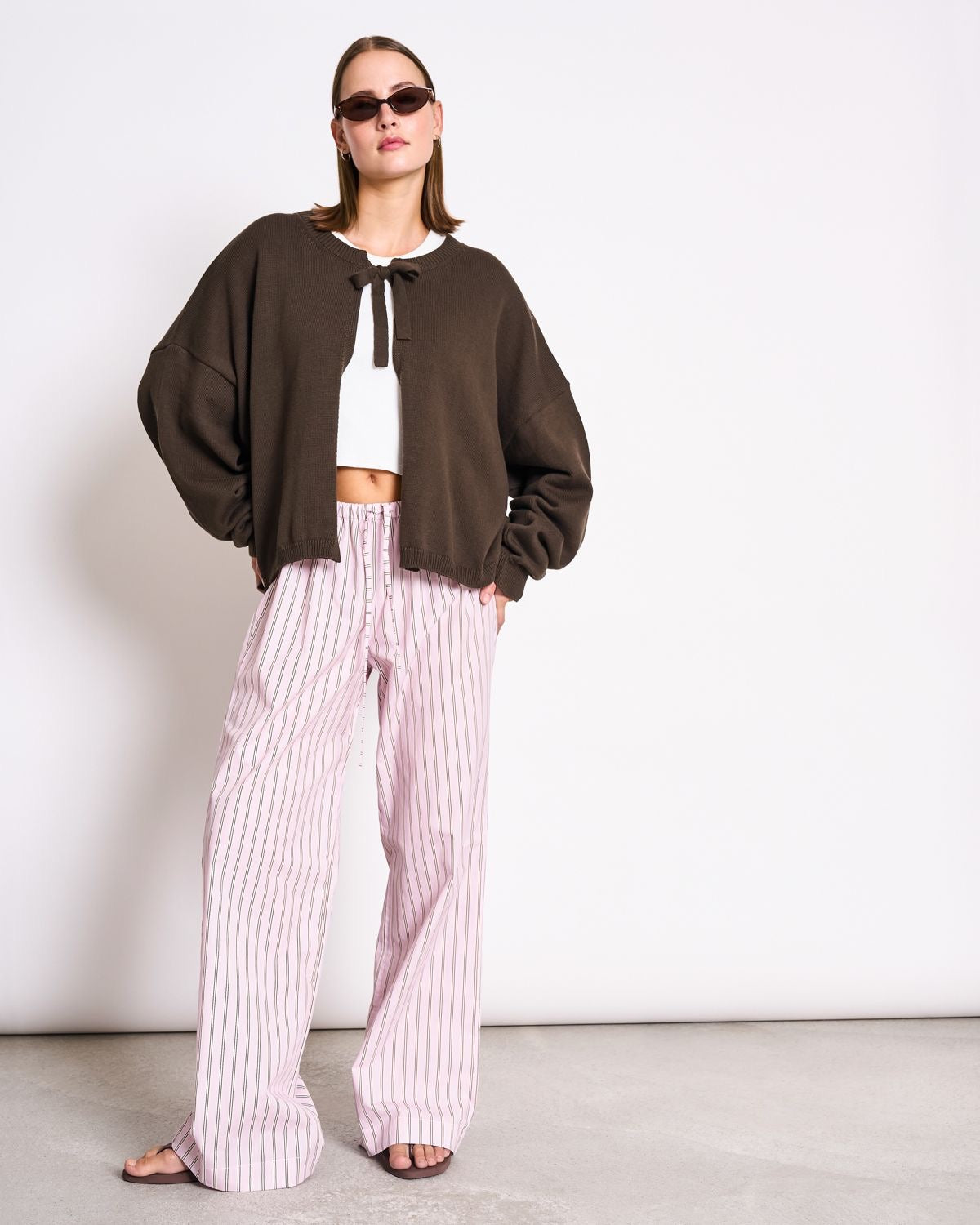 JAN|N JUNE ZEA Cardigan, mud