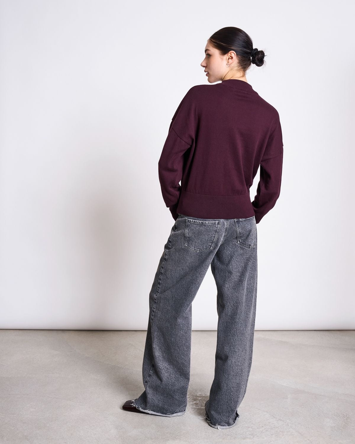 JAN|N JUNE YIN Pullover, cherry lacquer