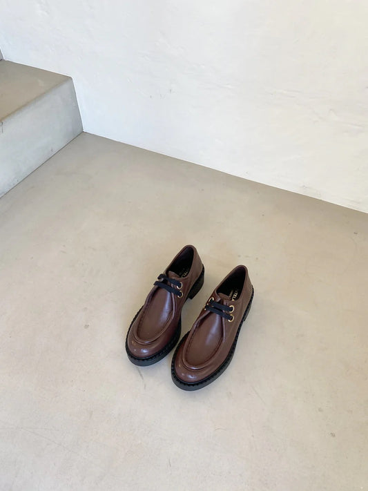 JUTELAUNE CORD CHUNKY Schuhe, mocca