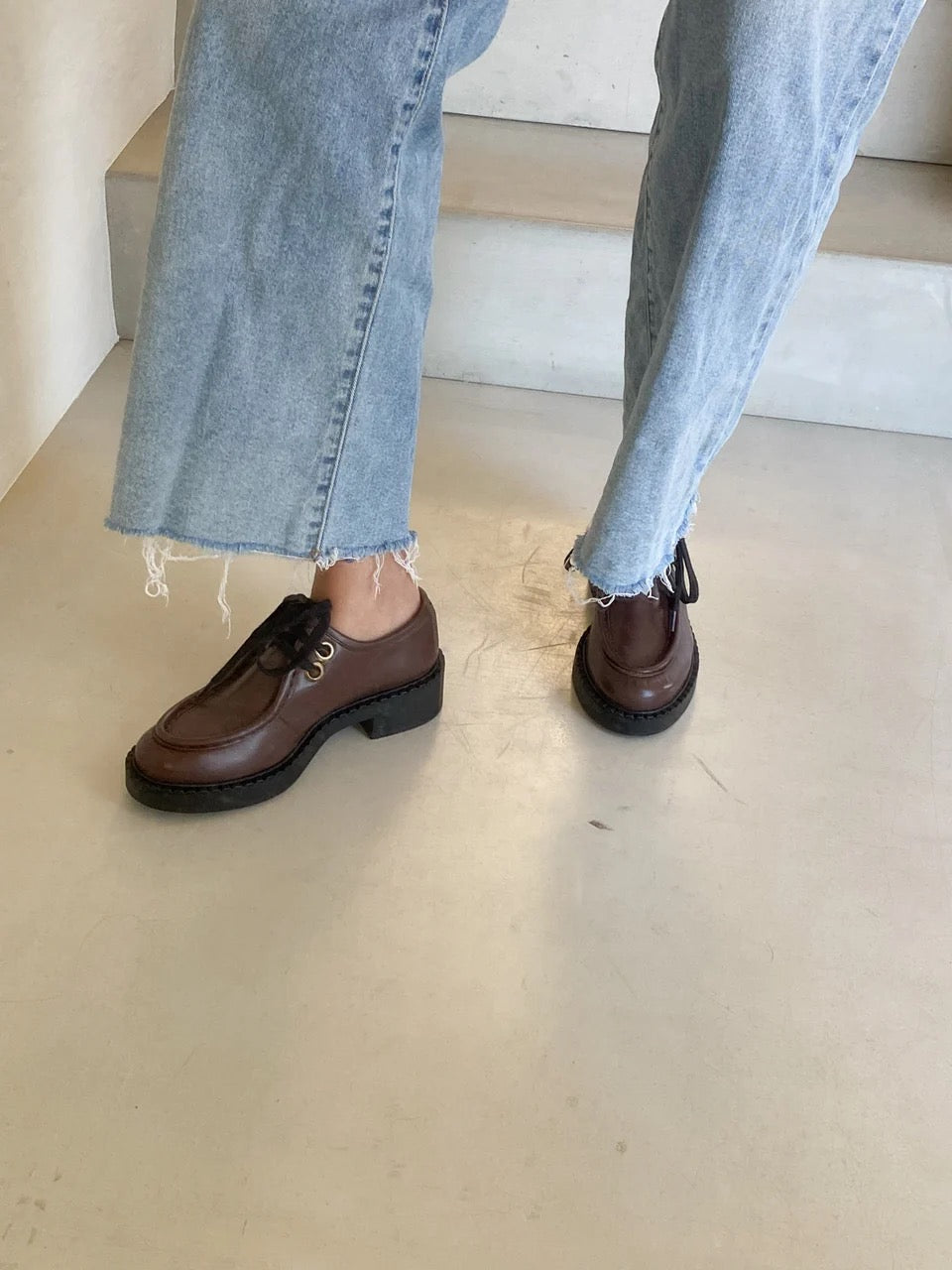 JUTELAUNE CORD CHUNKY Schuhe, mocca