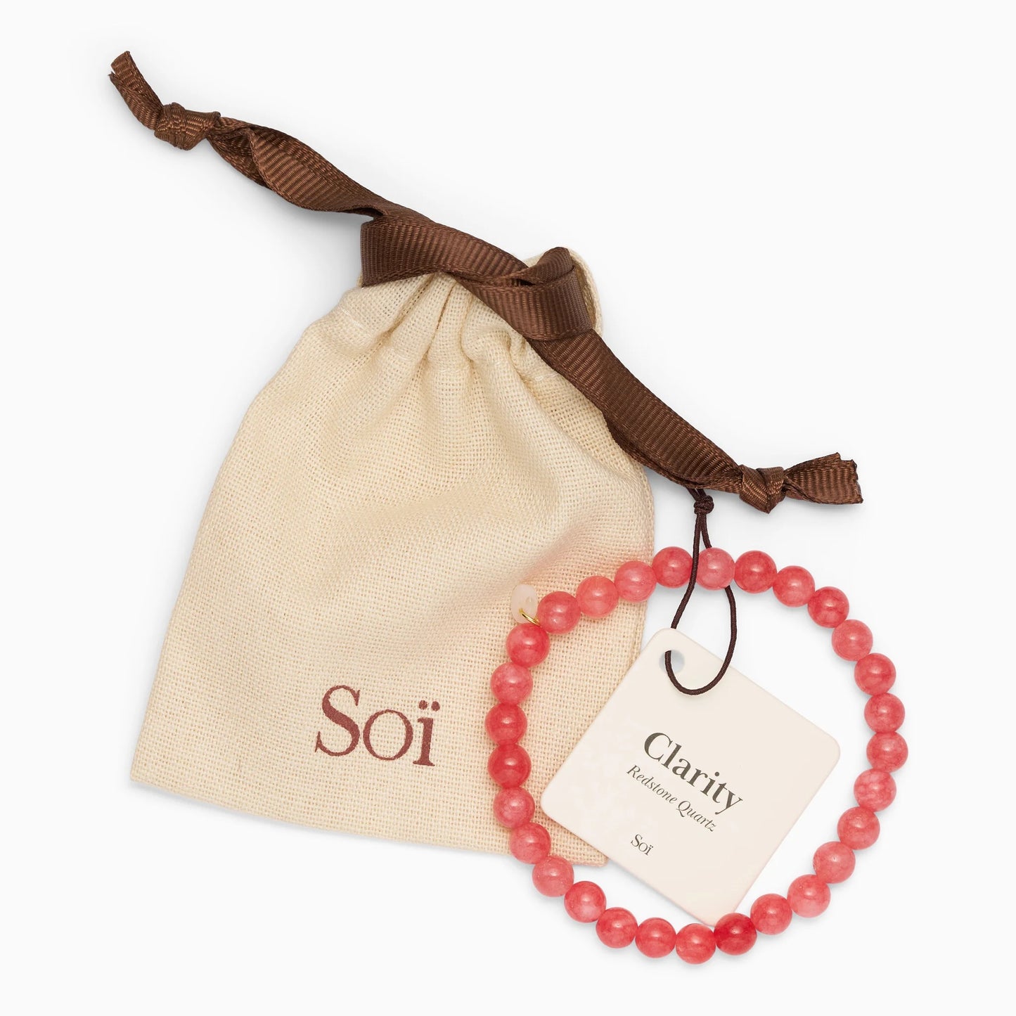 SOÏ COPENHAGEN ESSENTIAL Armband, redstone quartz