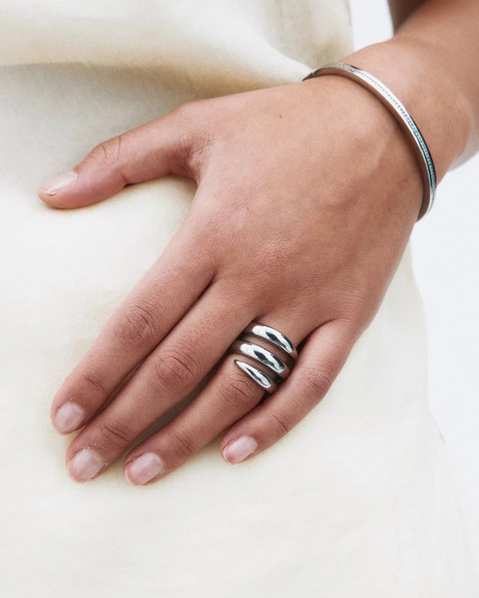 EDBLAD SPIRE Ring, silber