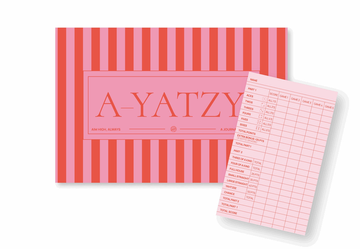 A-JOURNAL YATZY Spiel, rot