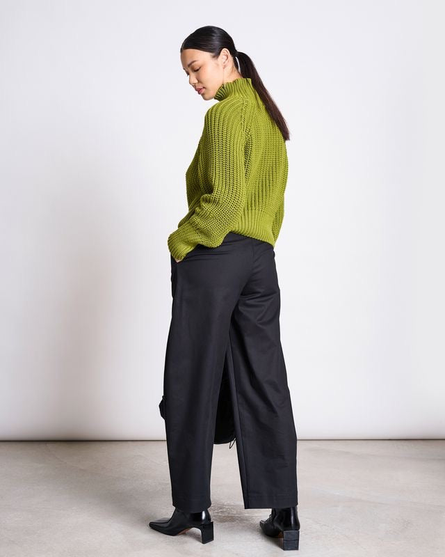 JAN|N JUNE OLA Rollkragenpullover, mossy pear
