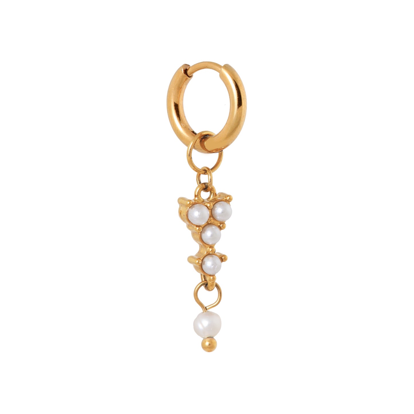 LABEL KIKI CLASSY PEARL Hoop, gold