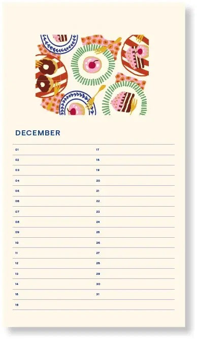 A-JOURNAL SUN Geburtstagskalender, pink