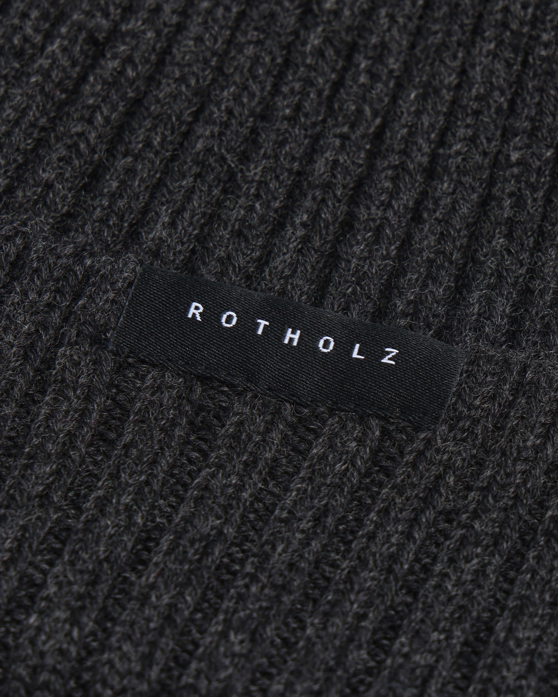 ROTHOLZ CLASSIC RIBBED Mütze, warm anthracite
