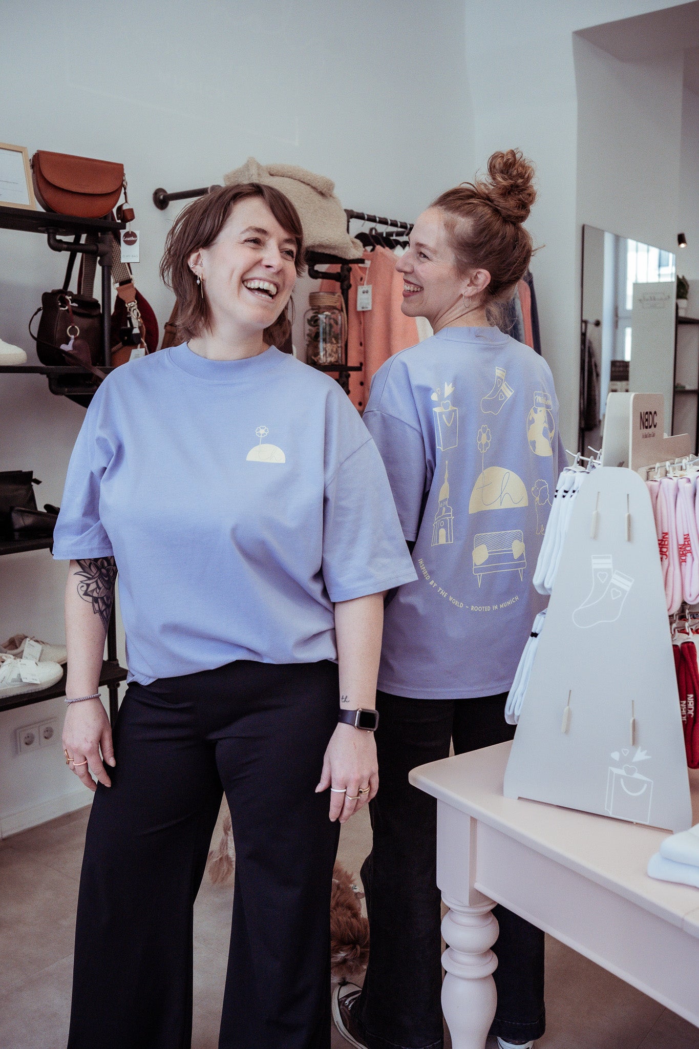 TREIBHOLZ ROOTED IN MUNICH T-Shirt, violet