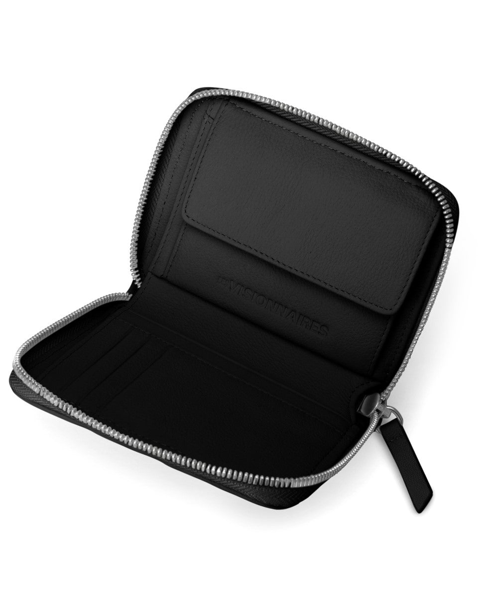 LES VISIONNAIRES ELINA PLEATED Portemonnaie, black