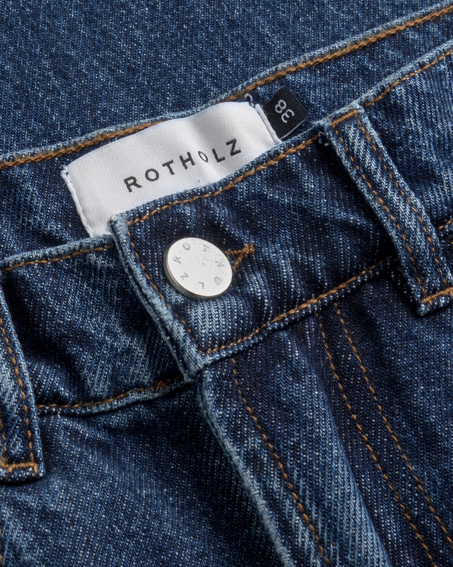 ROTHOLZ FLARED LEG Jeans, mid blue