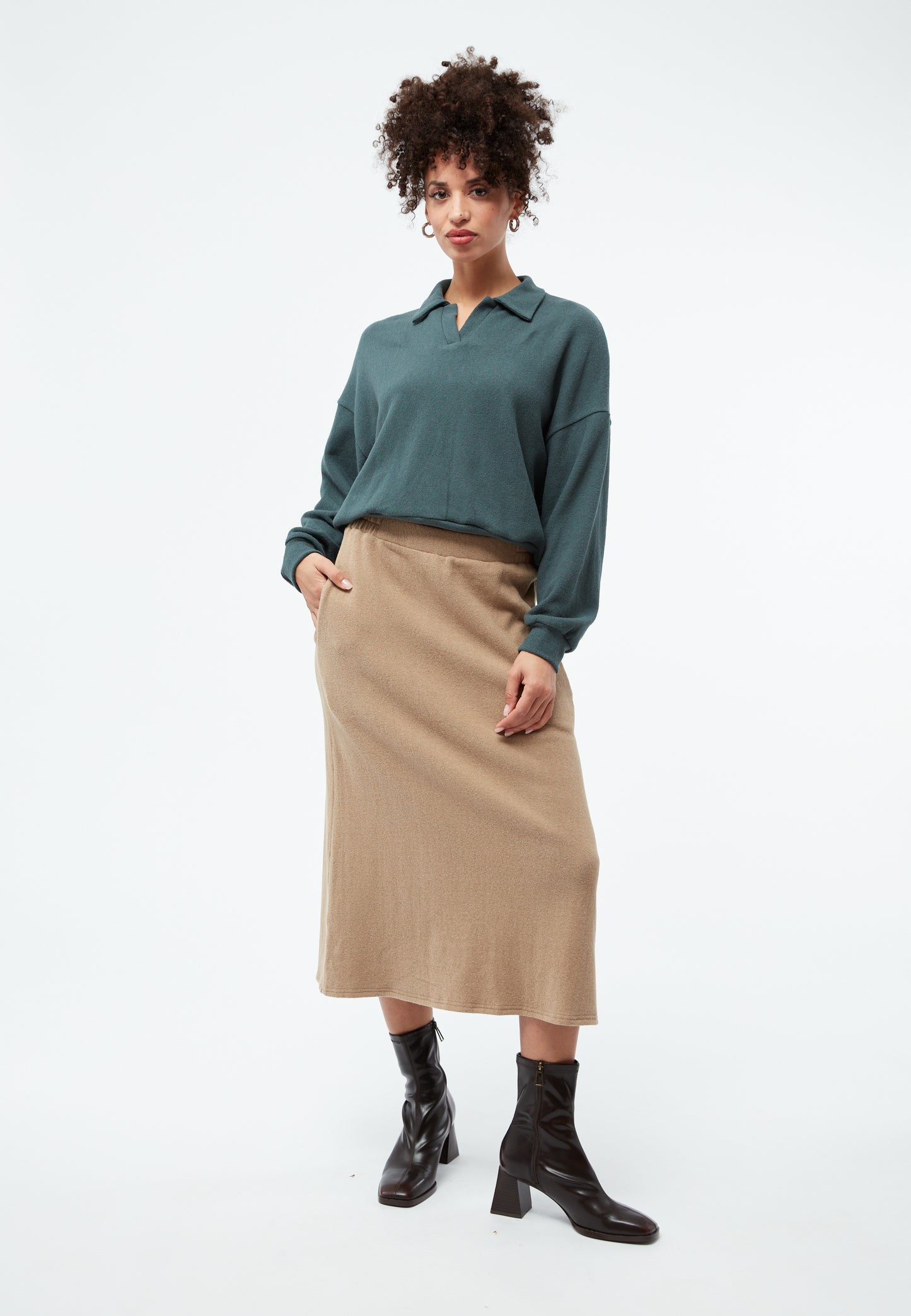 GIVN BERLIN VELMINA Rock, beige
