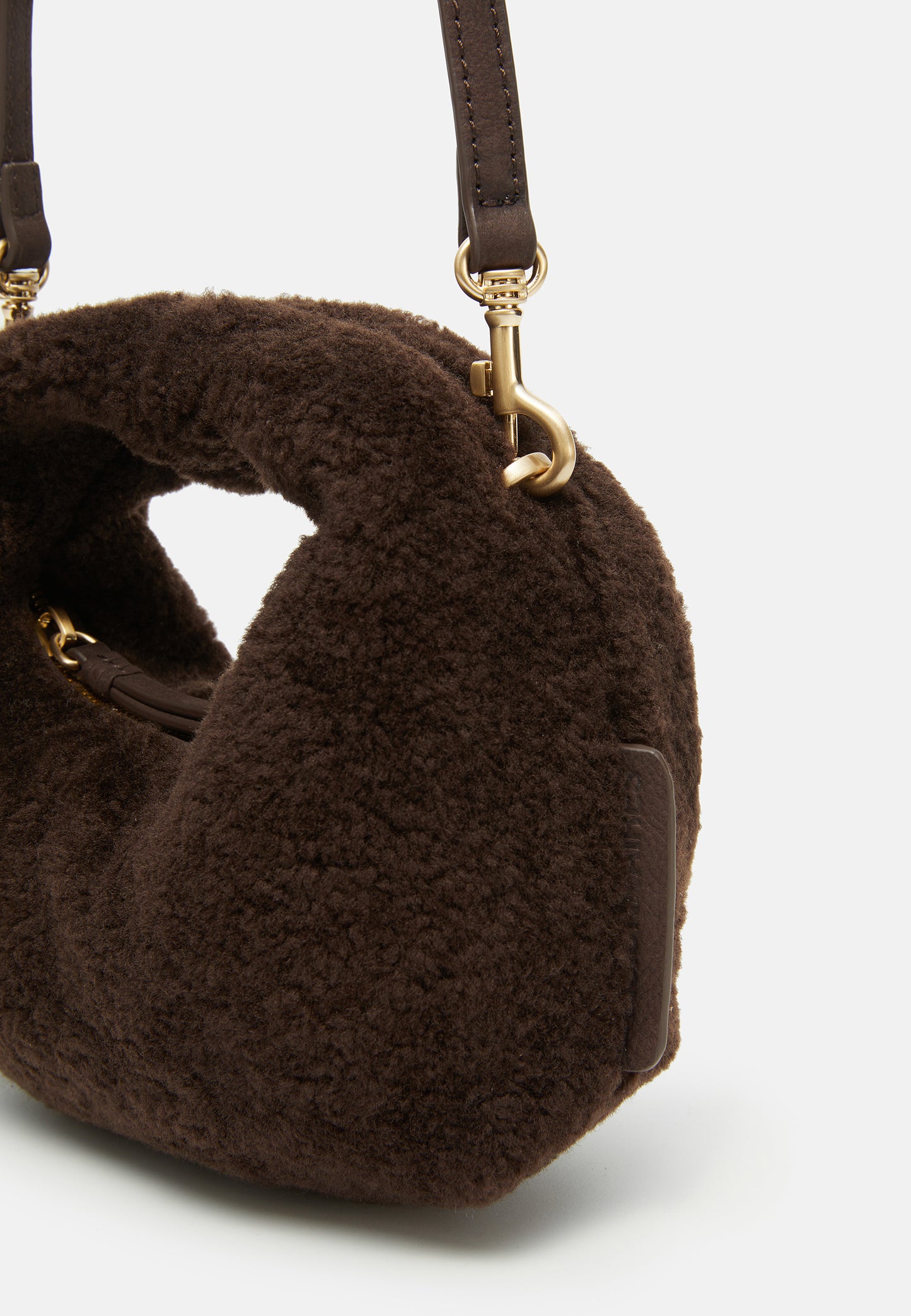 LES VISIONNAIRES GRETA MICRO TEDDY Handtasche, pecan