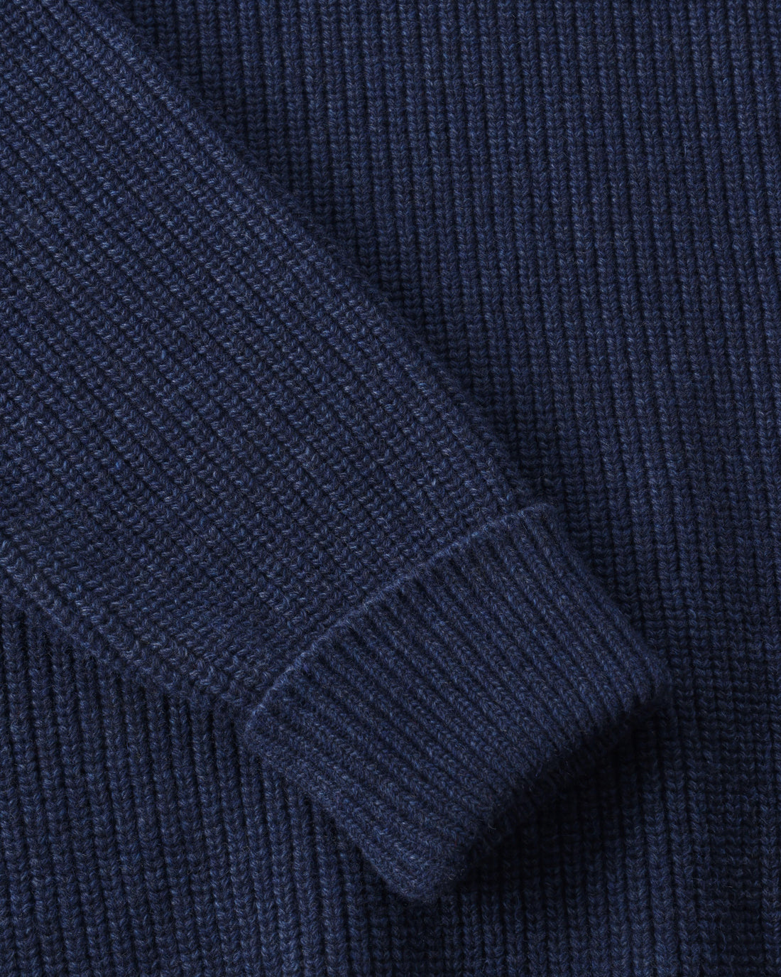 ROTHOLZ HEAVY KNIT Troyer, blue melange