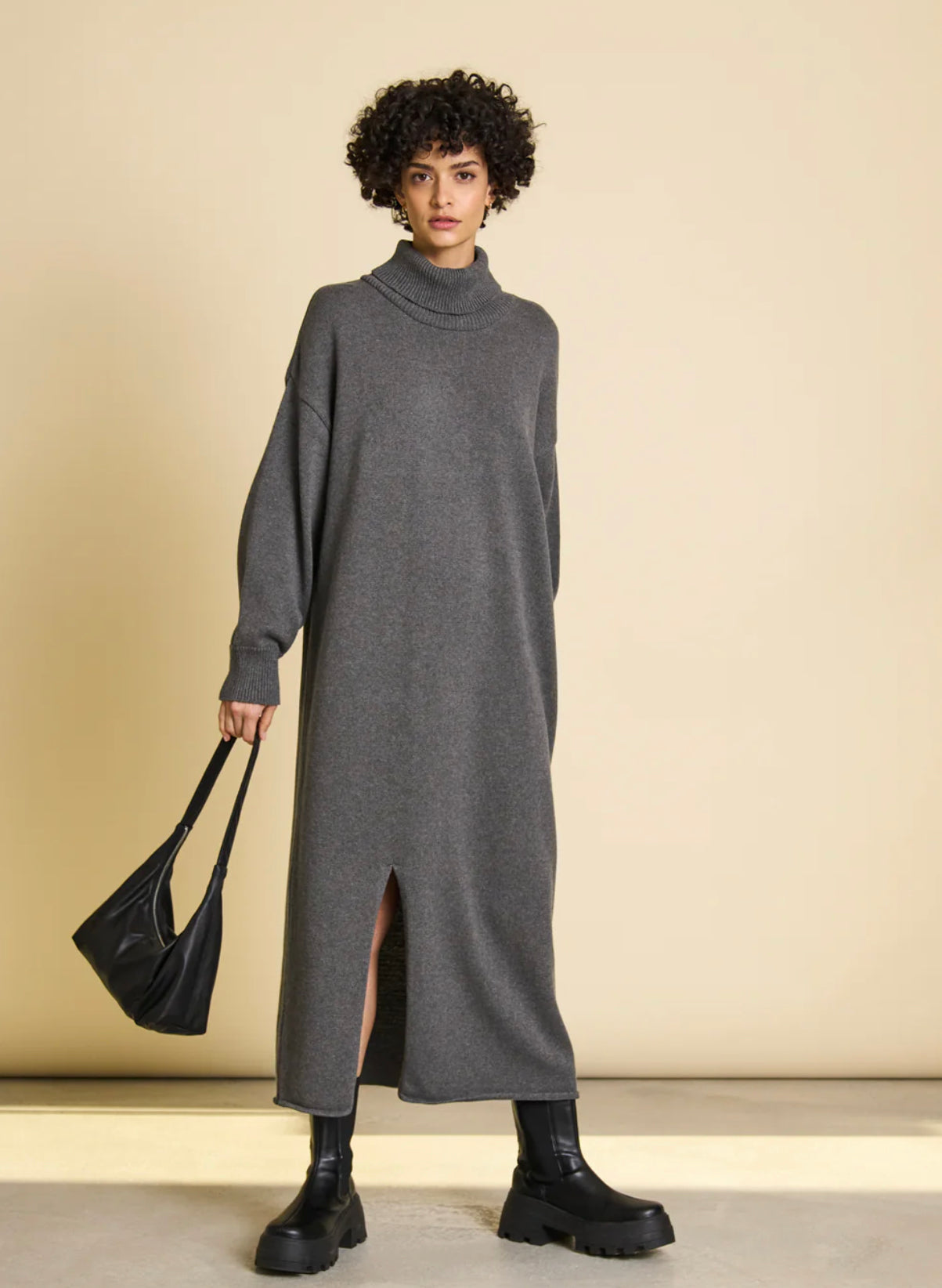 JAN|N JUNE INARI Kleid, dark grey