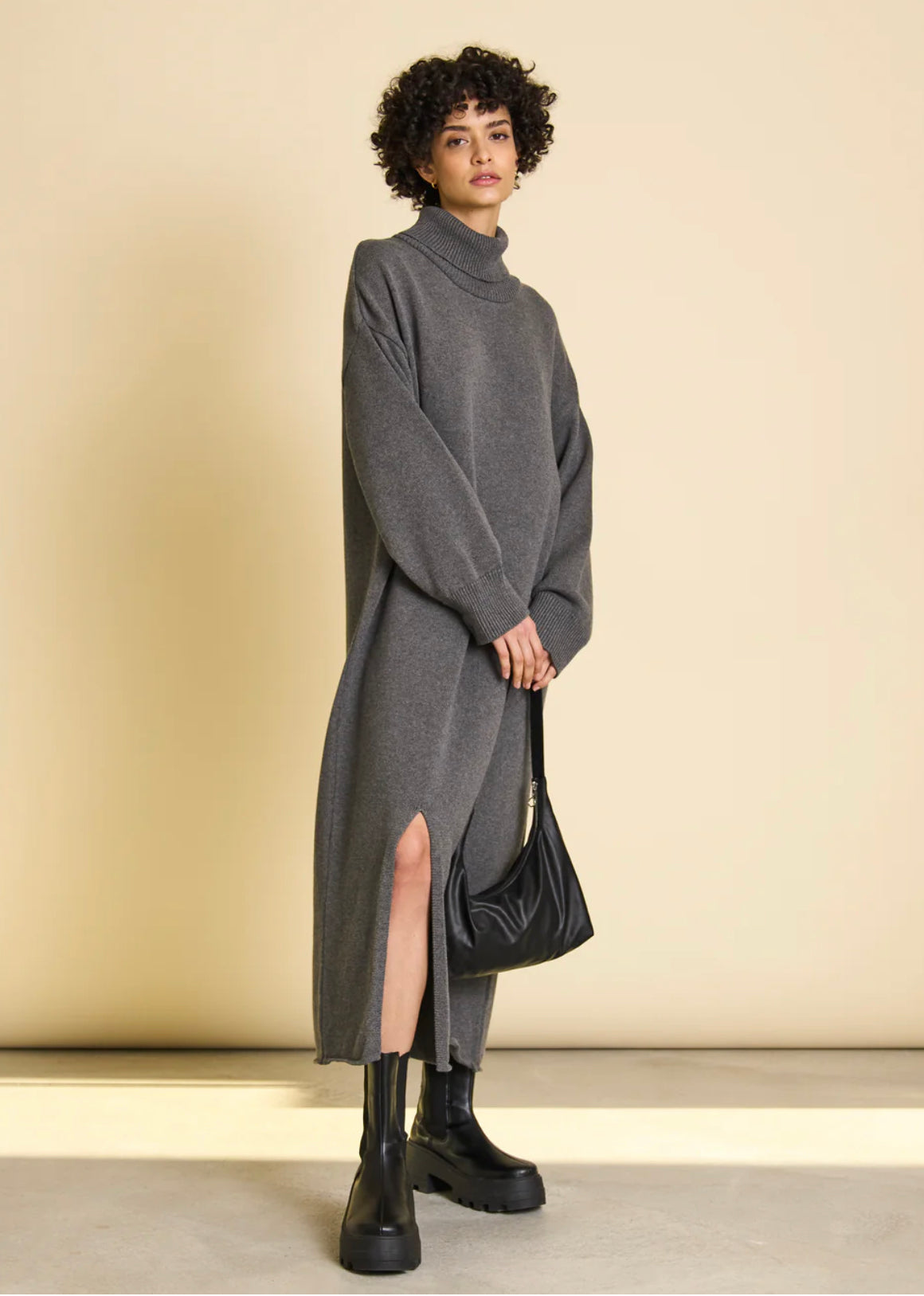 JAN|N JUNE INARI Kleid, dark grey