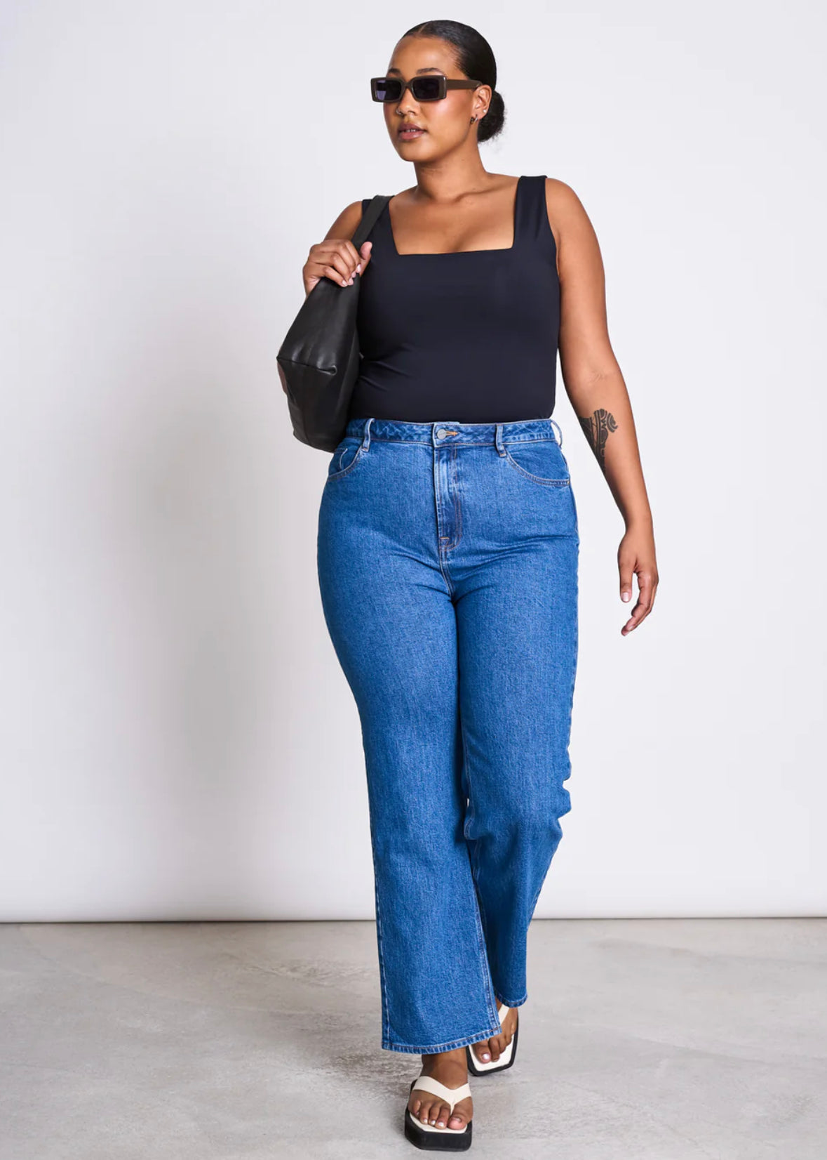 JAN|N JUNE MERIDA Top, schwarz