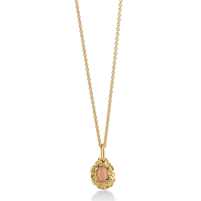 JEBERG JEWELLERY I AM GOLD Kette, gold mit Mondstein